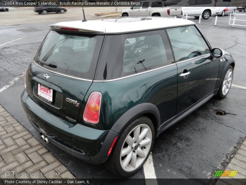 British Racing Green Metallic / Cordoba Beige 2004 Mini Cooper S Hardtop