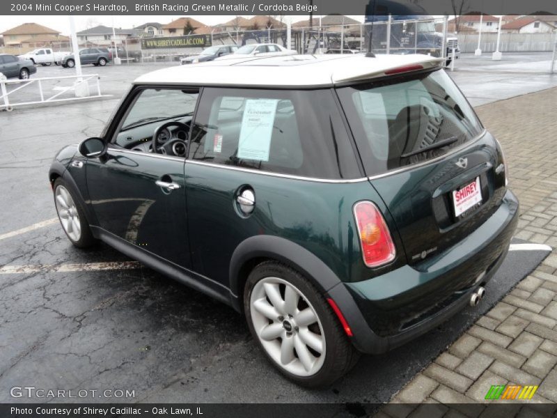 British Racing Green Metallic / Cordoba Beige 2004 Mini Cooper S Hardtop