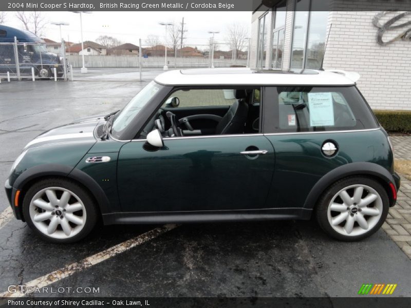 British Racing Green Metallic / Cordoba Beige 2004 Mini Cooper S Hardtop