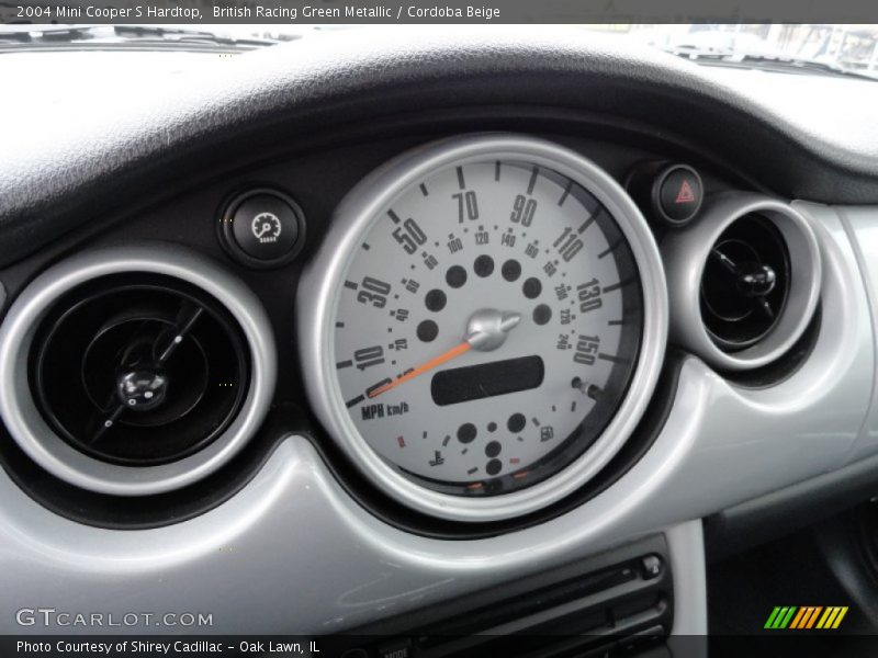British Racing Green Metallic / Cordoba Beige 2004 Mini Cooper S Hardtop
