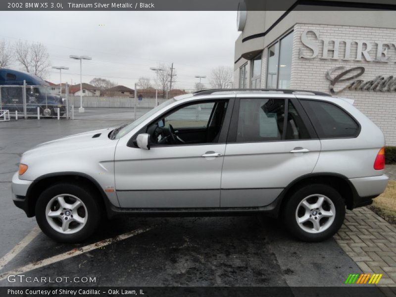 Titanium Silver Metallic / Black 2002 BMW X5 3.0i