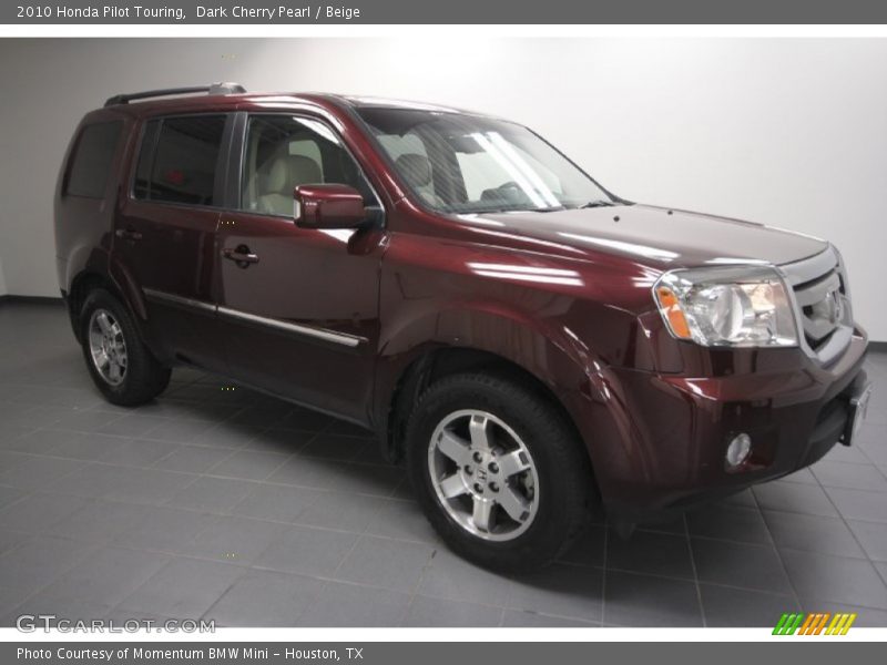 Dark Cherry Pearl / Beige 2010 Honda Pilot Touring