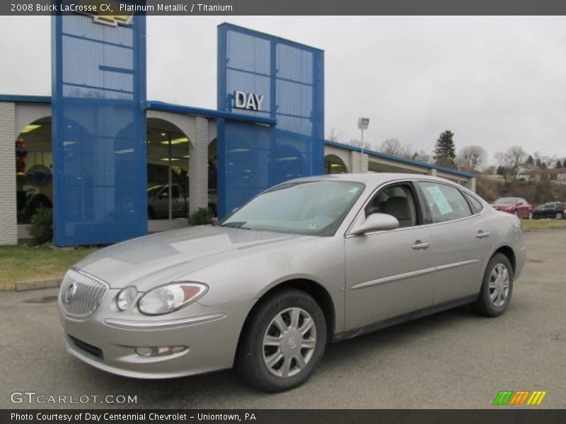 Platinum Metallic / Titanium 2008 Buick LaCrosse CX