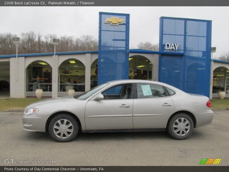 Platinum Metallic / Titanium 2008 Buick LaCrosse CX