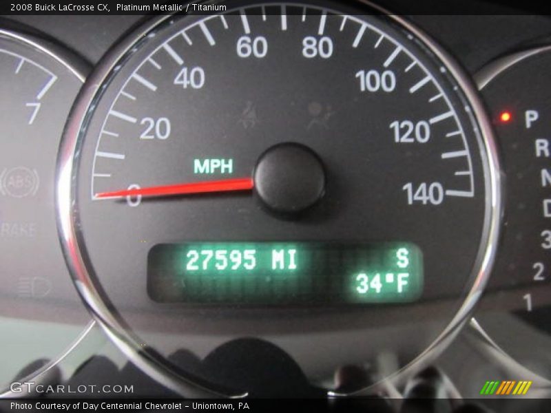 Platinum Metallic / Titanium 2008 Buick LaCrosse CX