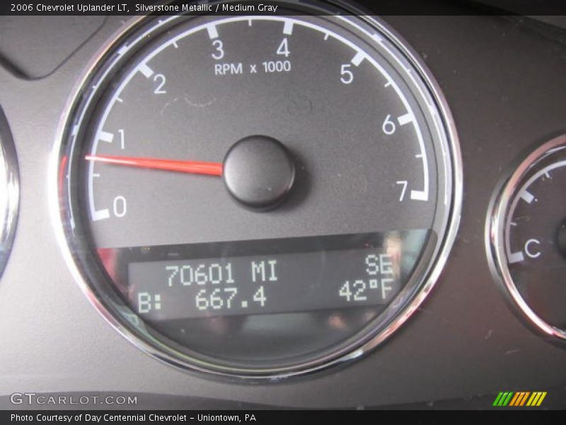 Silverstone Metallic / Medium Gray 2006 Chevrolet Uplander LT