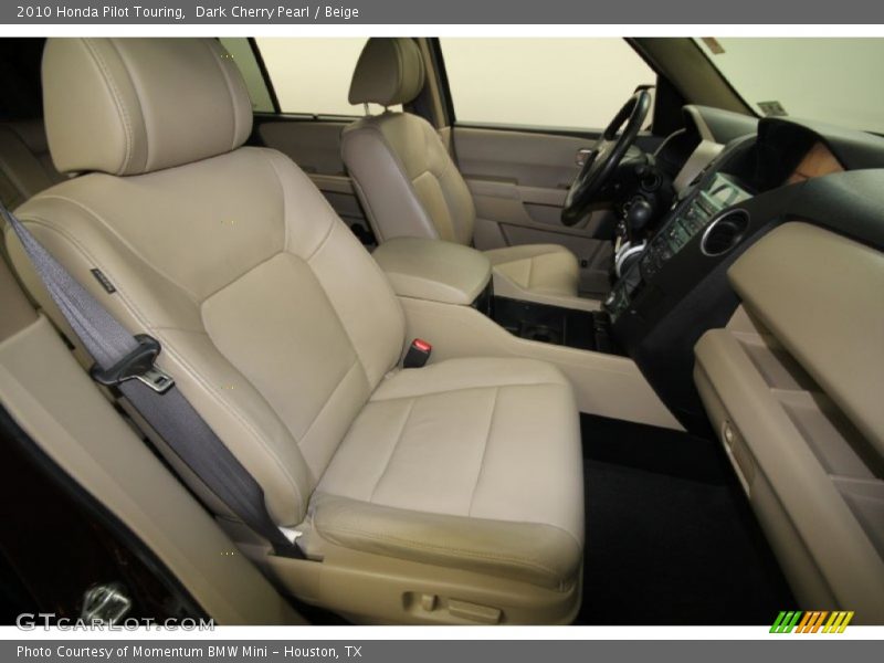 Dark Cherry Pearl / Beige 2010 Honda Pilot Touring