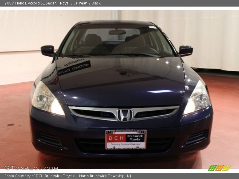 Royal Blue Pearl / Black 2007 Honda Accord SE Sedan