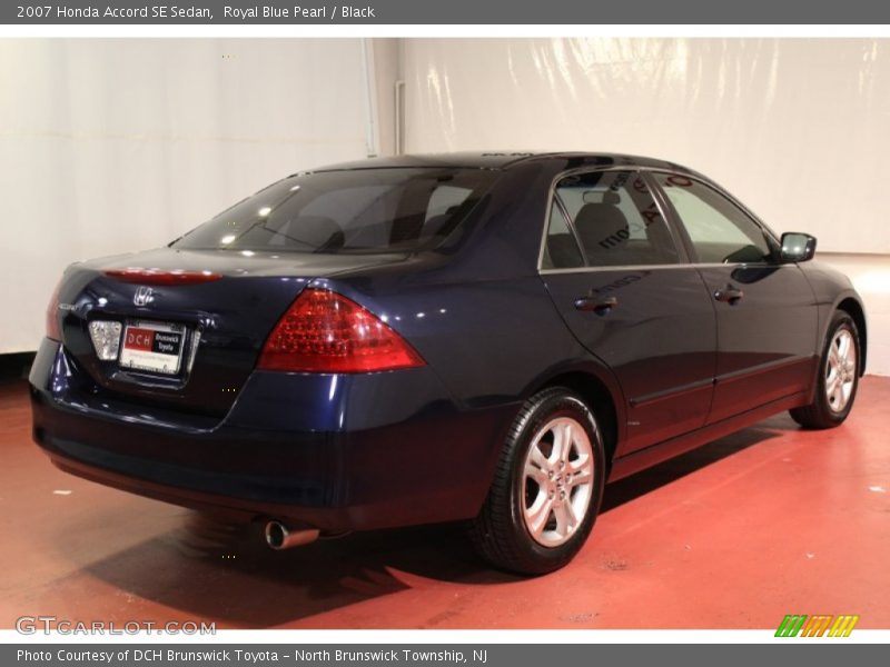 Royal Blue Pearl / Black 2007 Honda Accord SE Sedan