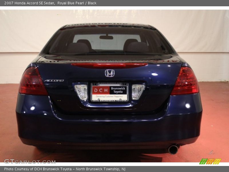 Royal Blue Pearl / Black 2007 Honda Accord SE Sedan