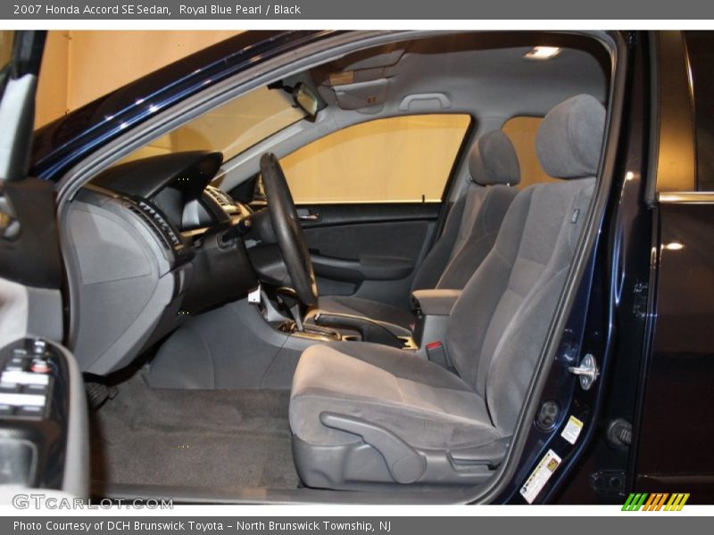 Royal Blue Pearl / Black 2007 Honda Accord SE Sedan