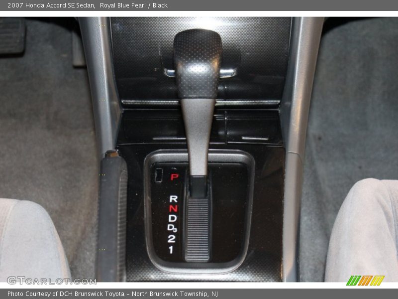 Royal Blue Pearl / Black 2007 Honda Accord SE Sedan
