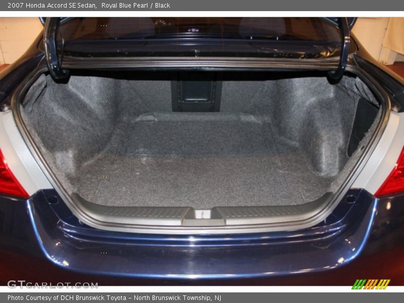 Royal Blue Pearl / Black 2007 Honda Accord SE Sedan
