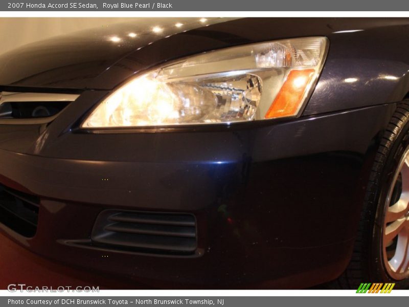 Royal Blue Pearl / Black 2007 Honda Accord SE Sedan
