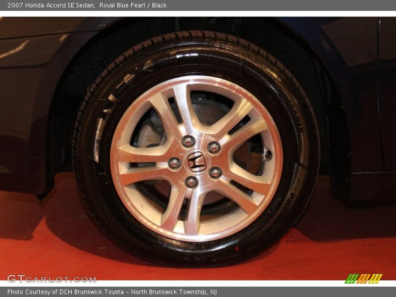 Royal Blue Pearl / Black 2007 Honda Accord SE Sedan