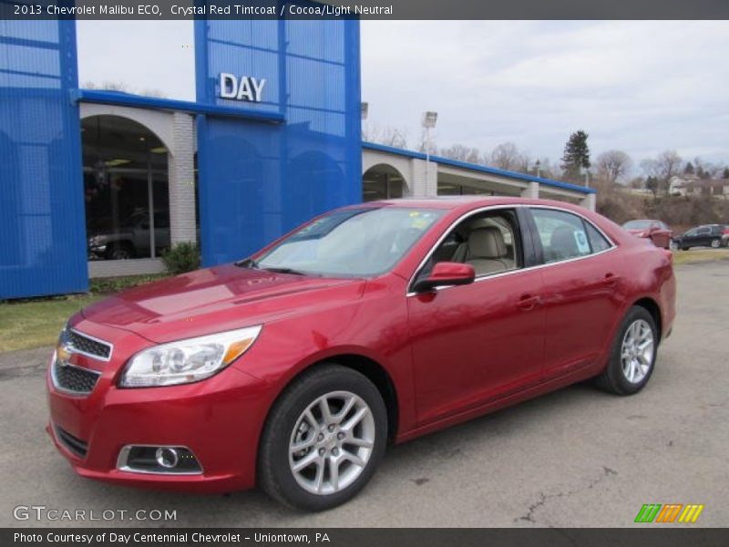 Crystal Red Tintcoat / Cocoa/Light Neutral 2013 Chevrolet Malibu ECO