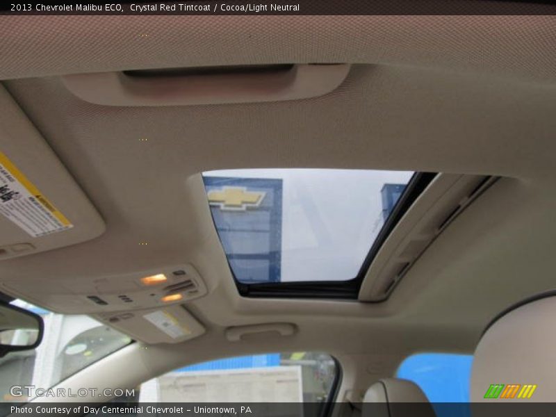 Crystal Red Tintcoat / Cocoa/Light Neutral 2013 Chevrolet Malibu ECO