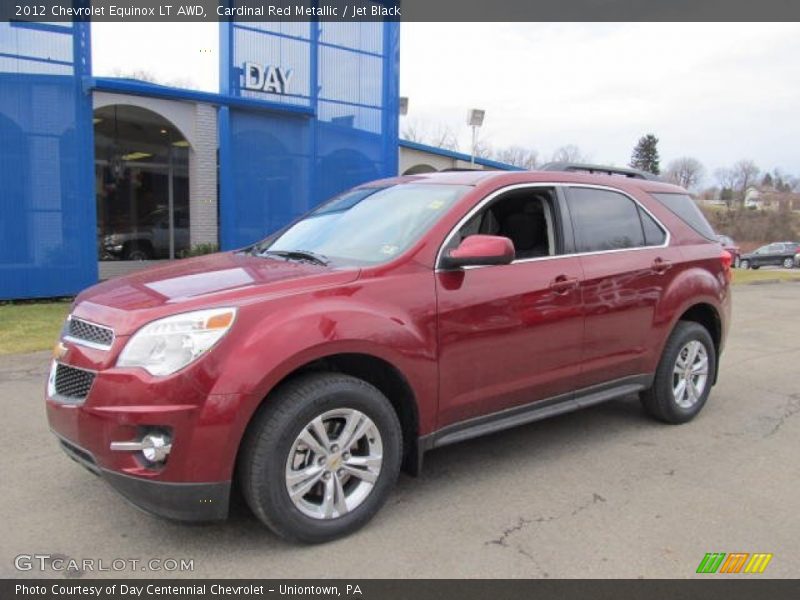 Cardinal Red Metallic / Jet Black 2012 Chevrolet Equinox LT AWD