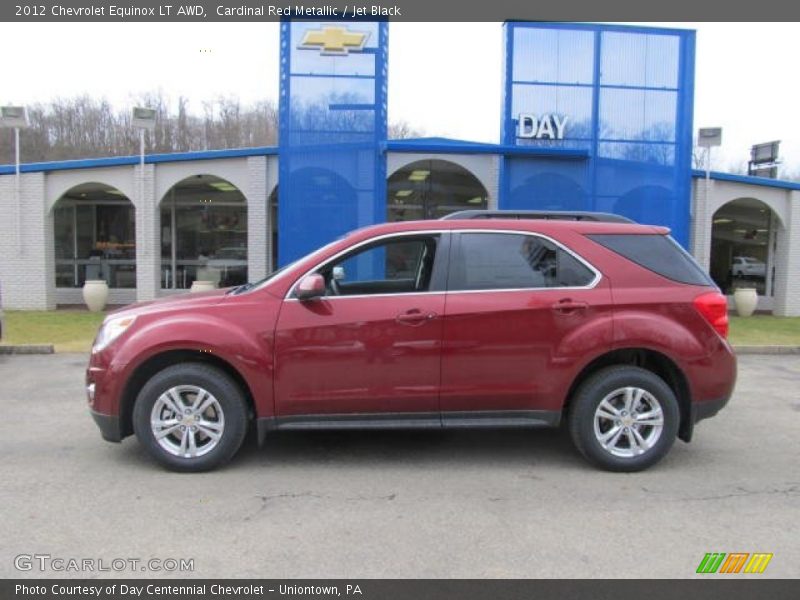 Cardinal Red Metallic / Jet Black 2012 Chevrolet Equinox LT AWD