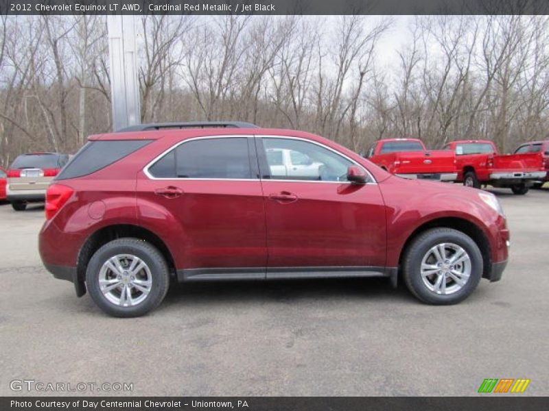 Cardinal Red Metallic / Jet Black 2012 Chevrolet Equinox LT AWD
