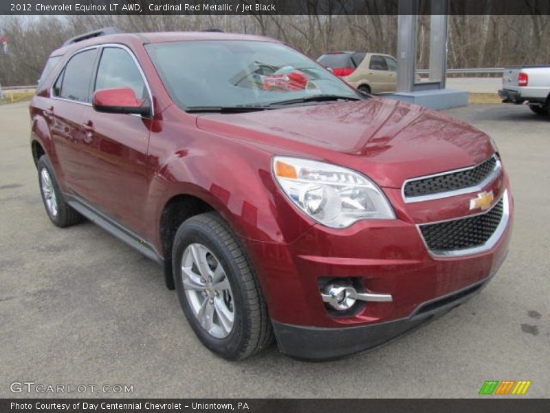 Cardinal Red Metallic / Jet Black 2012 Chevrolet Equinox LT AWD