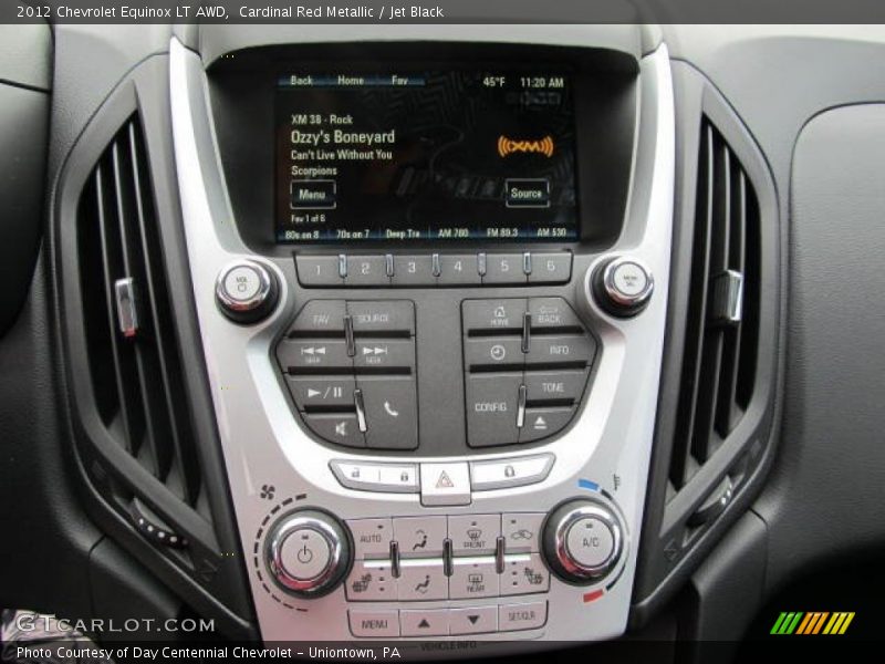 Cardinal Red Metallic / Jet Black 2012 Chevrolet Equinox LT AWD
