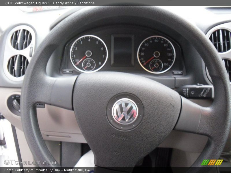 Candy White / Sandstone 2010 Volkswagen Tiguan S