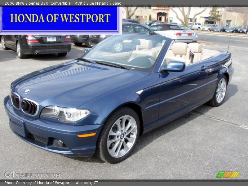 Mystic Blue Metallic / Sand 2006 BMW 3 Series 330i Convertible