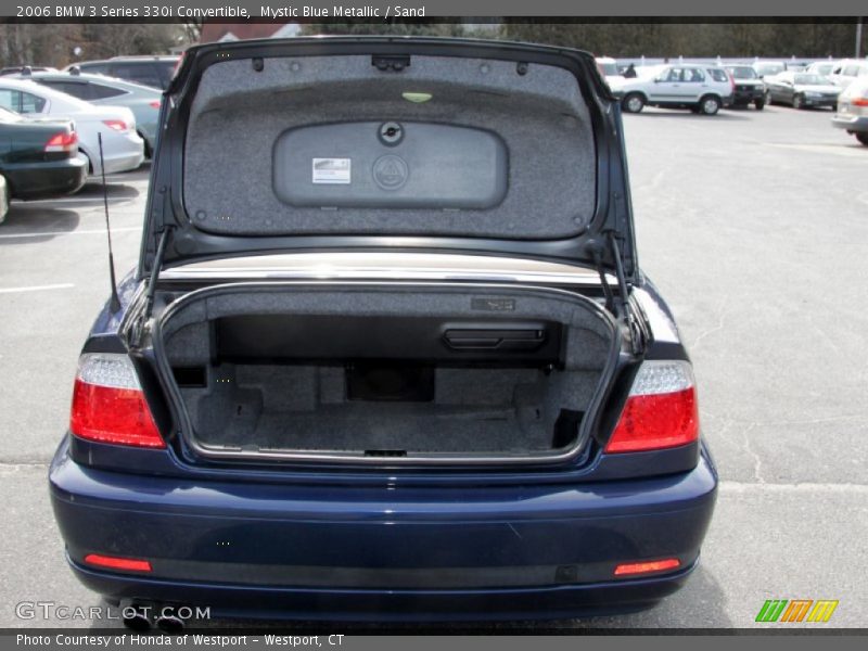 Mystic Blue Metallic / Sand 2006 BMW 3 Series 330i Convertible