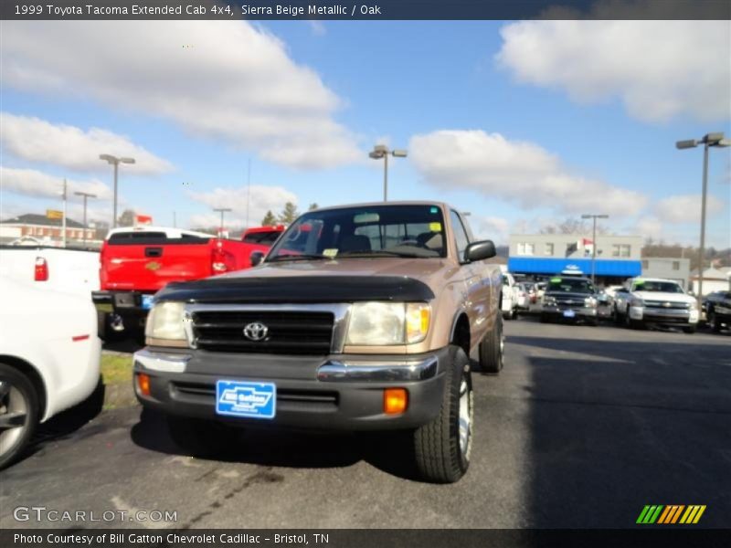 Sierra Beige Metallic / Oak 1999 Toyota Tacoma Extended Cab 4x4