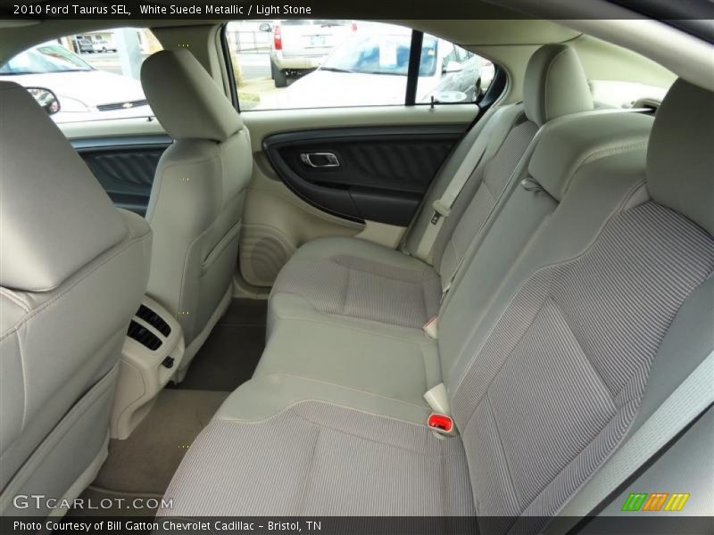 White Suede Metallic / Light Stone 2010 Ford Taurus SEL