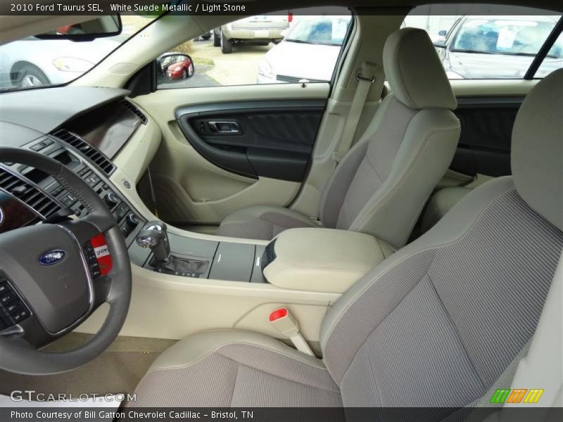 White Suede Metallic / Light Stone 2010 Ford Taurus SEL