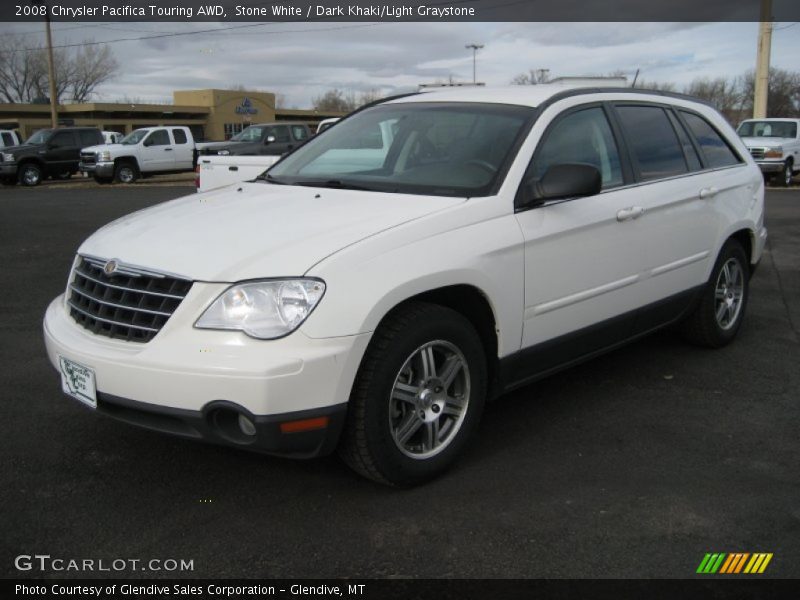 Stone White / Dark Khaki/Light Graystone 2008 Chrysler Pacifica Touring AWD