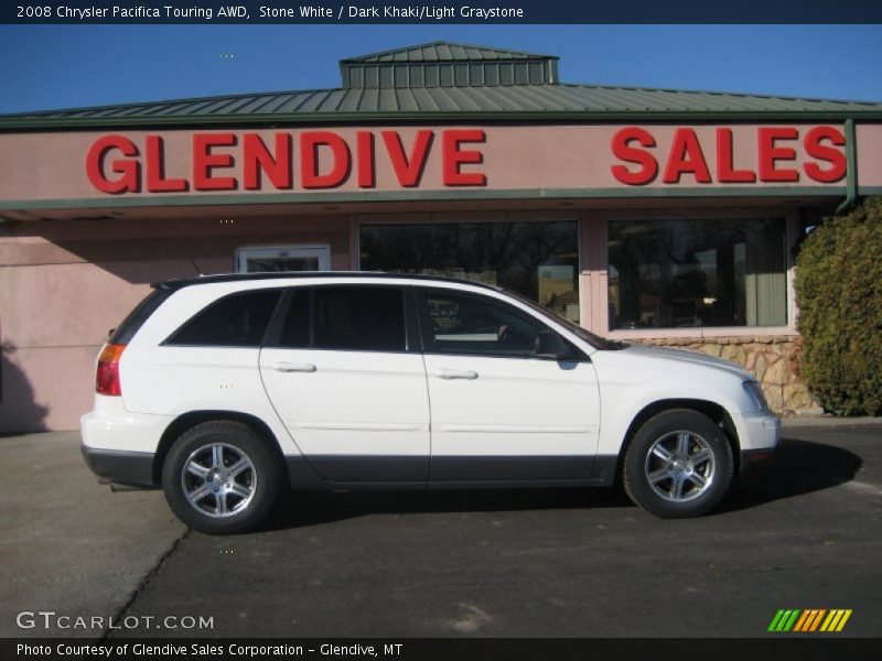 Stone White / Dark Khaki/Light Graystone 2008 Chrysler Pacifica Touring AWD
