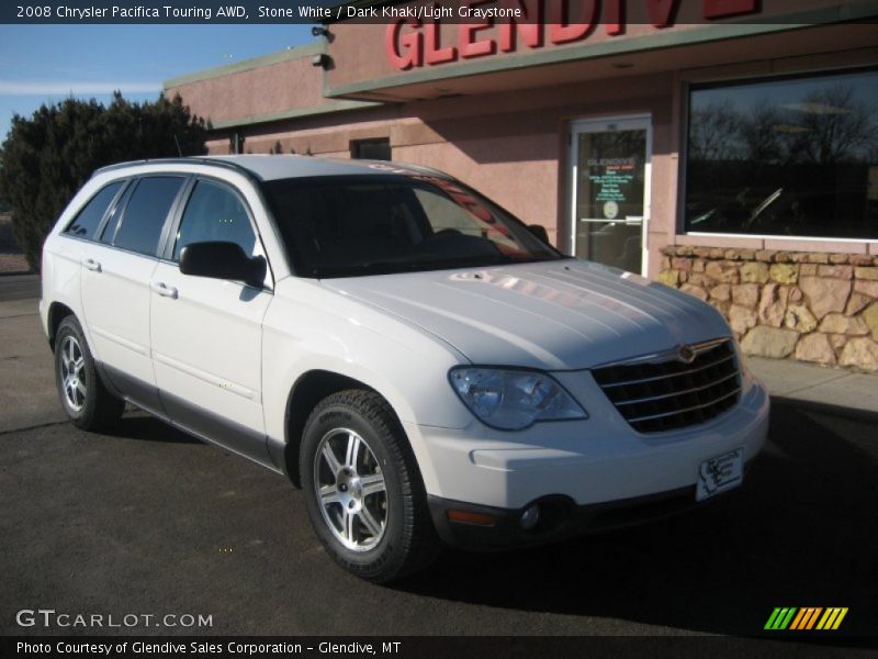 Stone White / Dark Khaki/Light Graystone 2008 Chrysler Pacifica Touring AWD