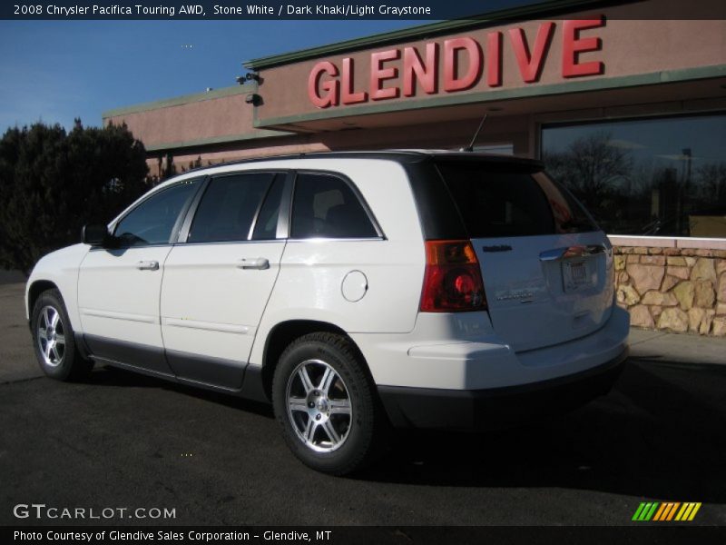 Stone White / Dark Khaki/Light Graystone 2008 Chrysler Pacifica Touring AWD