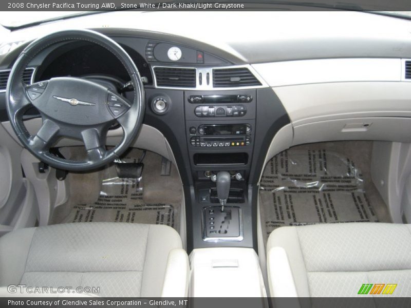 Stone White / Dark Khaki/Light Graystone 2008 Chrysler Pacifica Touring AWD