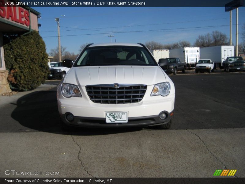 Stone White / Dark Khaki/Light Graystone 2008 Chrysler Pacifica Touring AWD