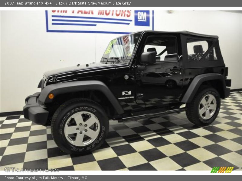 Black / Dark Slate Gray/Medium Slate Gray 2007 Jeep Wrangler X 4x4