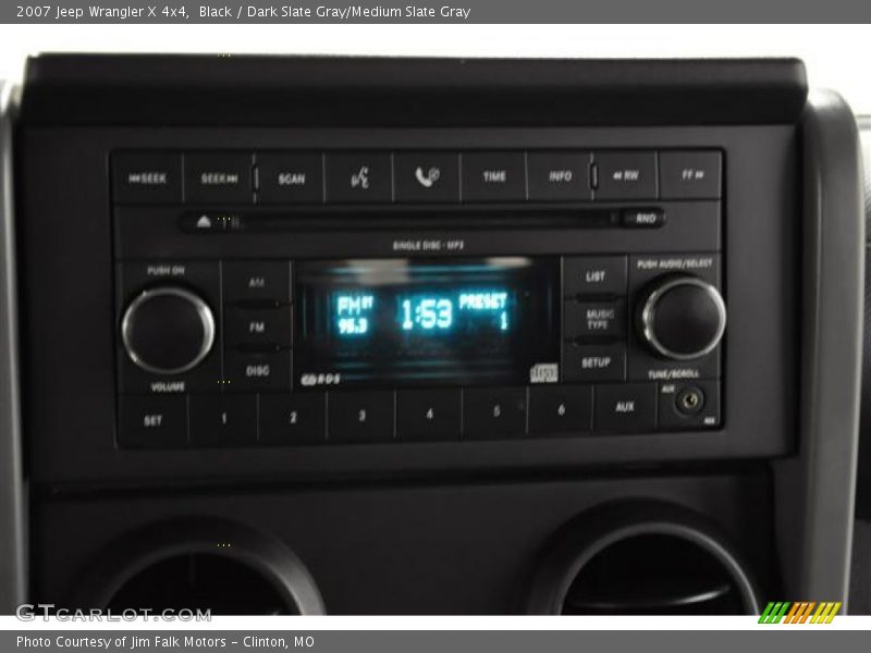 Black / Dark Slate Gray/Medium Slate Gray 2007 Jeep Wrangler X 4x4