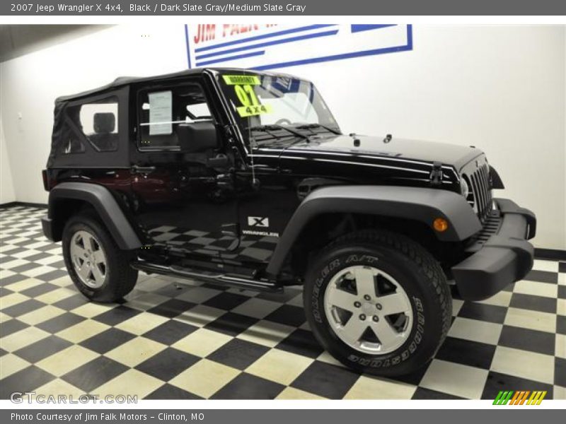 Black / Dark Slate Gray/Medium Slate Gray 2007 Jeep Wrangler X 4x4