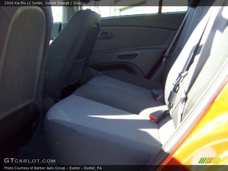 Sunset Orange / Gray 2009 Kia Rio LX Sedan