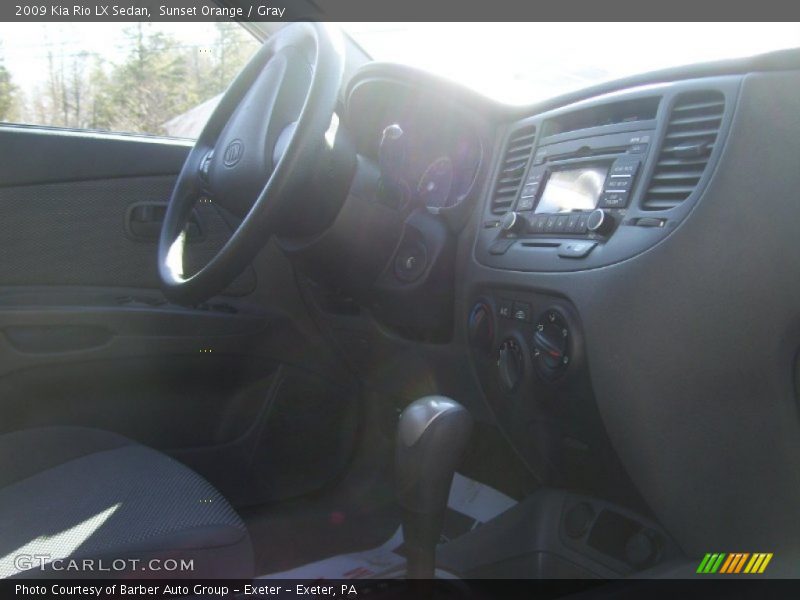Sunset Orange / Gray 2009 Kia Rio LX Sedan