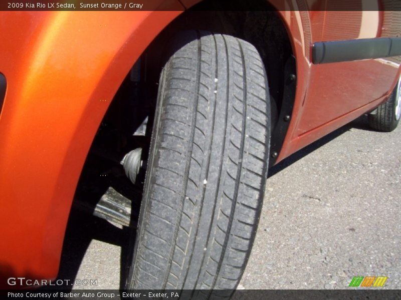 Sunset Orange / Gray 2009 Kia Rio LX Sedan