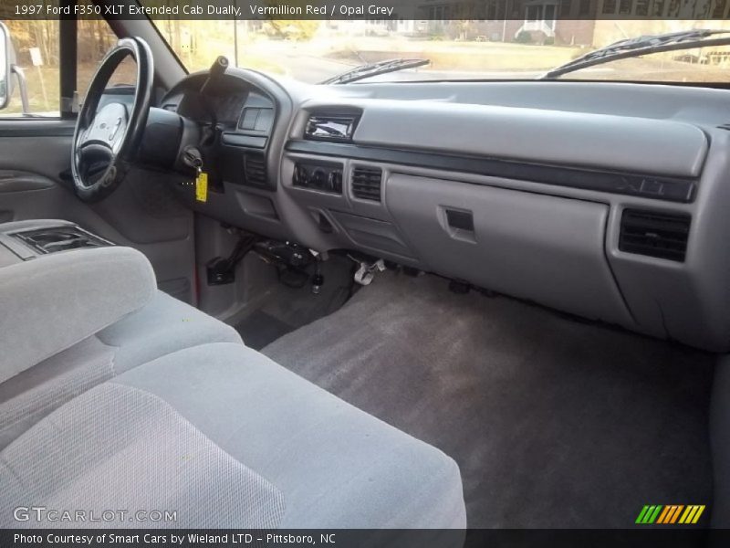  1997 F350 XLT Extended Cab Dually Opal Grey Interior