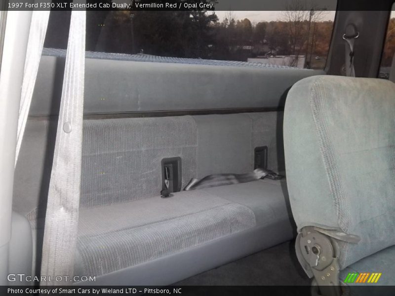 Vermillion Red / Opal Grey 1997 Ford F350 XLT Extended Cab Dually