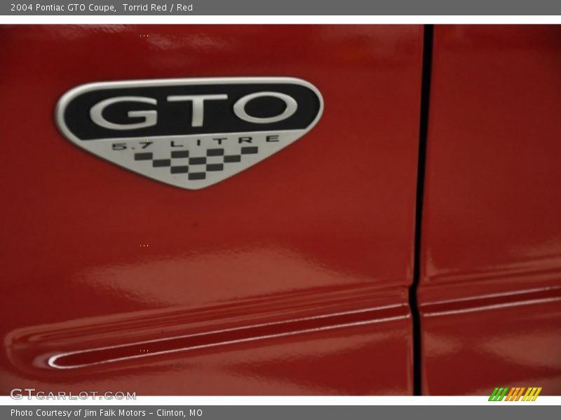 Torrid Red / Red 2004 Pontiac GTO Coupe