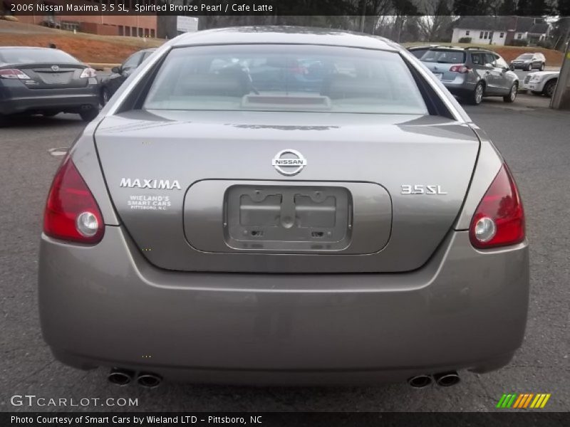Spirited Bronze Pearl / Cafe Latte 2006 Nissan Maxima 3.5 SL