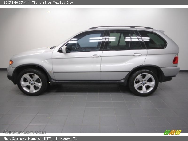 Titanium Silver Metallic / Grey 2005 BMW X5 4.4i