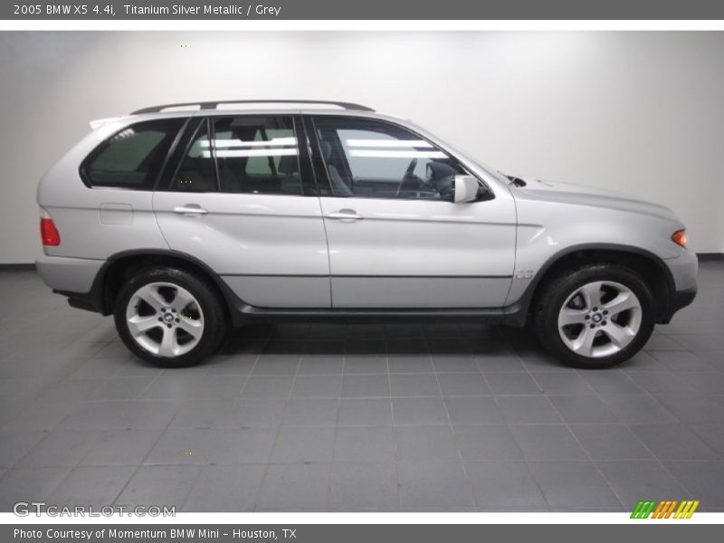 Titanium Silver Metallic / Grey 2005 BMW X5 4.4i
